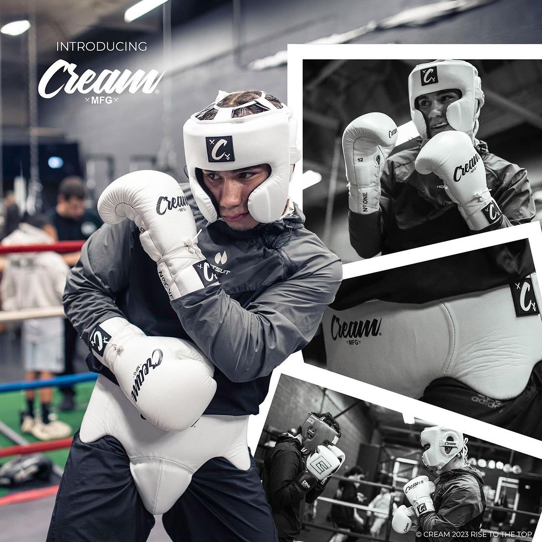 Cream TJ1 Boxing Gloves
