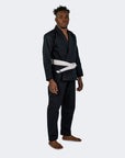 Svart Classic Kimono BJJ gi - GRATIS HVITT BELTE