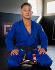 V7 BJJ GI + GRATIS HVITT BELTE | Blå