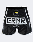 Svart / Hvit CRNR Muay Thai Shorts