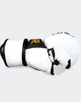 MMA Sparring Gloves | White & Gold