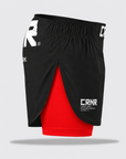 Side Splitt Cross Trainer Fight Shorts - Rød
