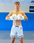 ISOSUTURE Hybrid Fight Shorts - White