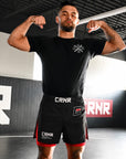 Side Splitt Cross Trainer Fight Shorts - Rød
