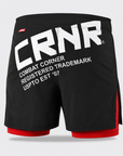 Side Splitt Cross Trainer Fight Shorts - Rød