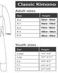 Svart Classic Kimono BJJ gi - GRATIS HVITT BELTE