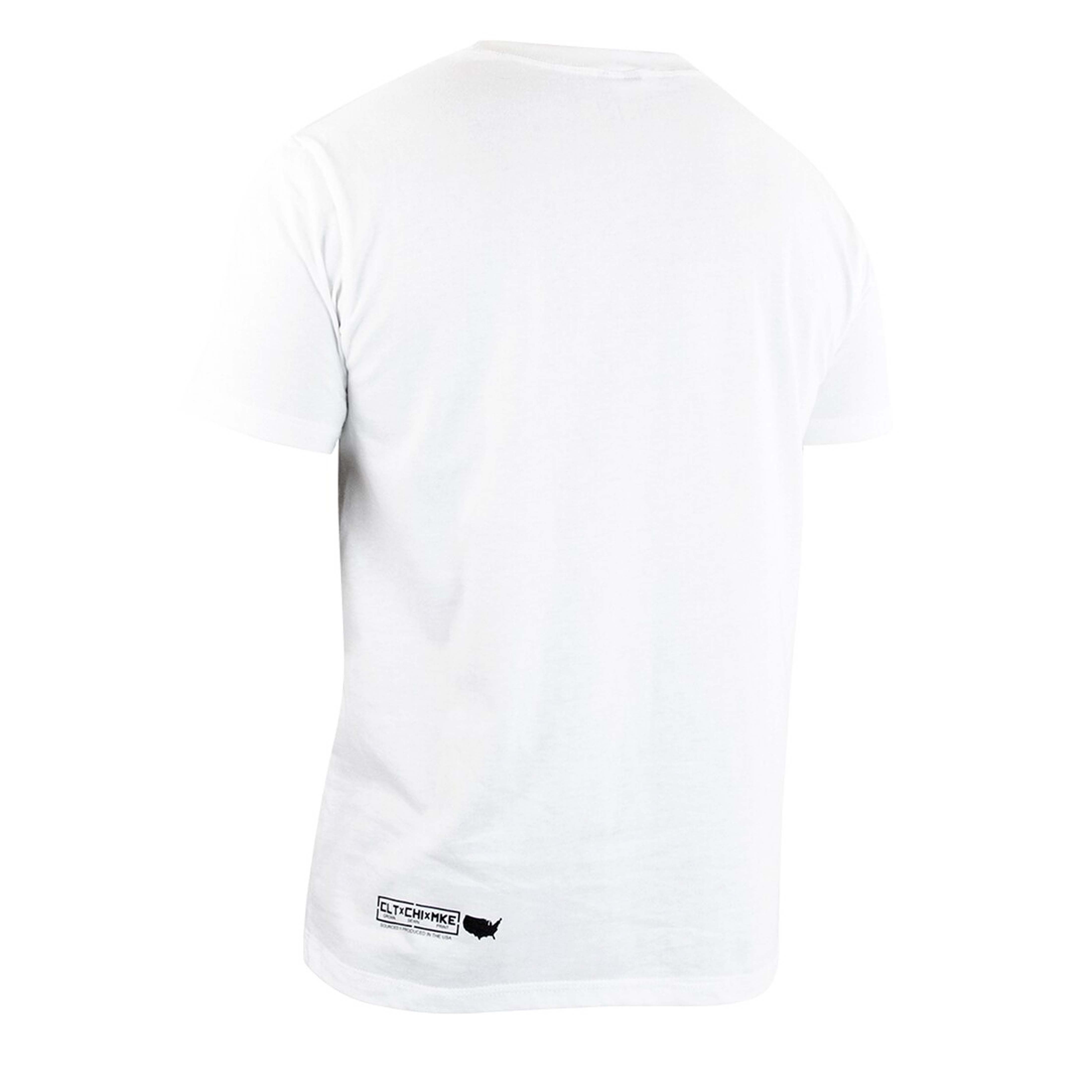Hvit combat corner t-skjorte med logo